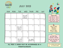July 2025 Summer Reading Calendar